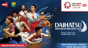 Read more about the article Indonesia Masters 2026 Siap Hadirkan Kebanggaan dan Kegembiraan Bulu Tangkis Nasional