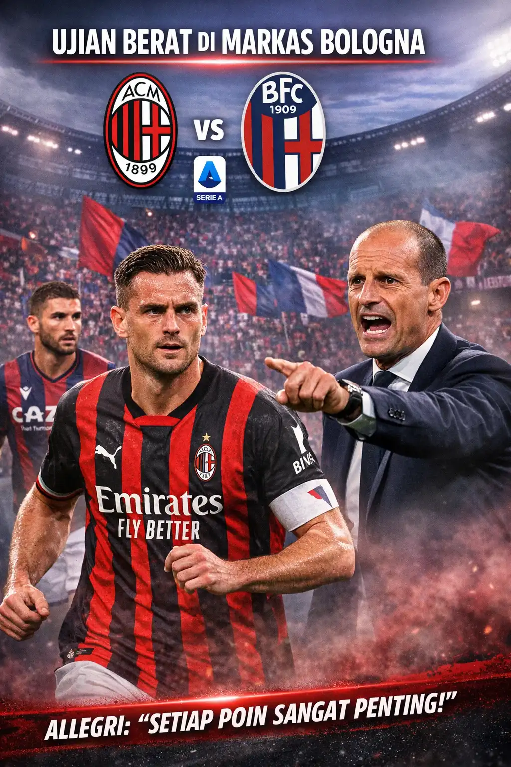 You are currently viewing AC Milan Siap Hadapi Ujian Berat di Markas Bologna