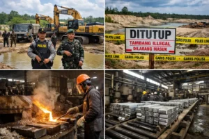 Read more about the article Efek Penertiban Tambang Ilegal Dinilai Kementerian ESDM Jadi Penyebab Naiknya Harga Timah