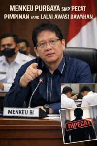 Read more about the article Menkeu Purbaya Sudah Siap Pecat Pimpinan yang Lalai Awasi Bawahan